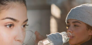 শীতে পর্যাপ্ত জলের অভাবে বলিরেখা