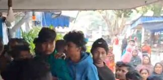 যুবকের মৃত্যুতে থানায় ভাঙচুর, উত্তপ্ত বলাগড়