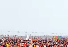 মাঘী পূর্ণিমায় পুণ্যস্নানে জনপ্লাবন গঙ্গাসাগরে