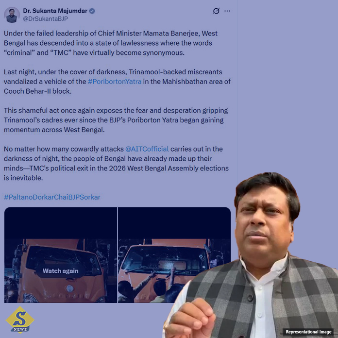 কোচবিহারে বিজেপির রথ ভাঙচুর, আসানসোলে সংঘর্ষ