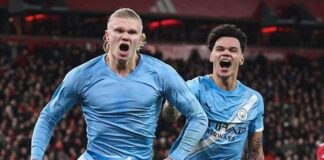 হালান্ডের হ্যাটট্রিকে উড়ে গেল লিভারপুল