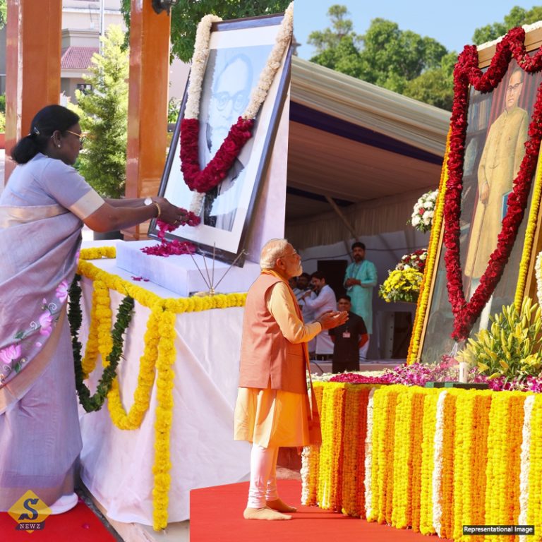আম্বেদকর স্মরণে দেশবাসী, শ্রদ্ধার্ঘ্য রাষ্ট্রপতি, প্রধানমন্ত্রীর