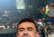 মমতাকে ২৫ হাজার ভোটে হারানোর চ্যালেঞ্জ শুভেন্দুর