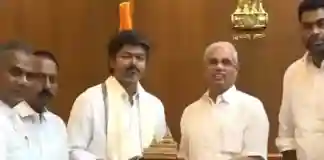 কংগ্রেসের সঙ্গে জোট, রাজ্যপালের কাছে বিজয়