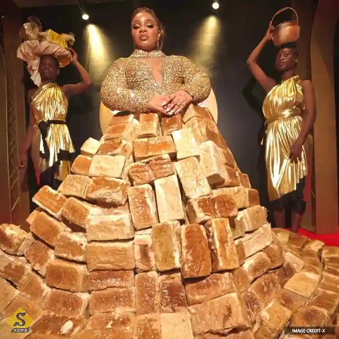 Bread-dress-at-African-cinema-event