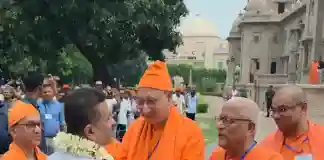 মুখ্যমন্ত্রী হয়ে প্রথমবার বেলুড়ে শুভেন্দু