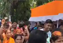 ফলতায় ভোট শেষ হতেই বিজেপির আবির