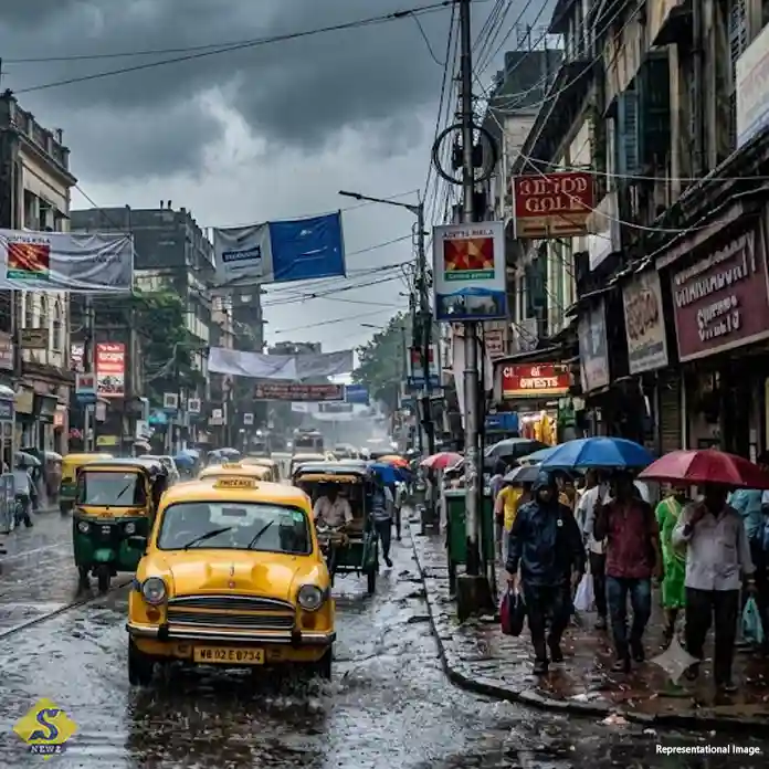 কলকাতায় চলছে বৃষ্টিপাত, উত্তরে দুর্যোগ