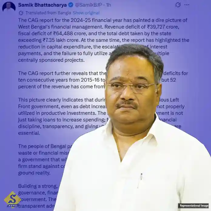 Shamik-targets-Trinamool-over-the-'CAG-report'